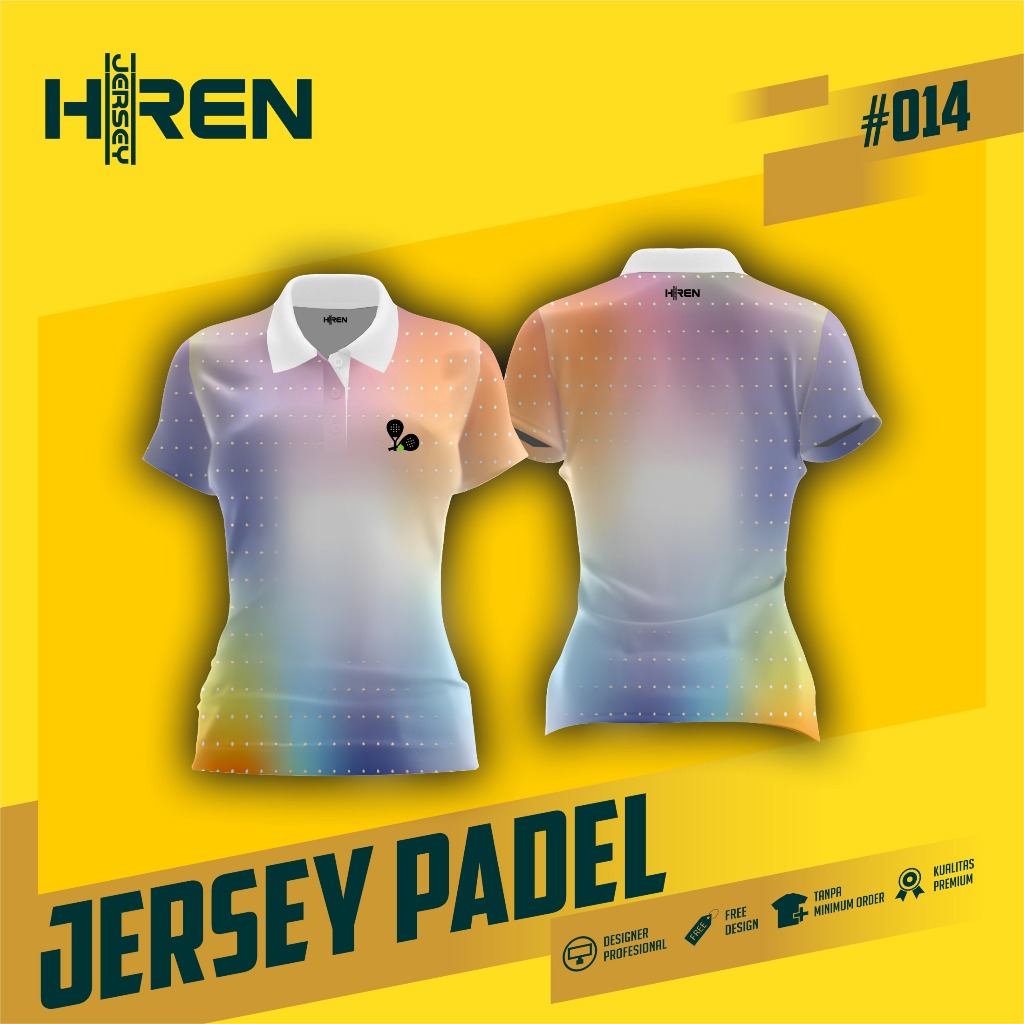 JERSEY PADEL PREMIUM | HREN PADEL 014 JERSEY PADEL CORAK | JERSEY OLAHRAGA PADEL | JERSEY SATUAN | B