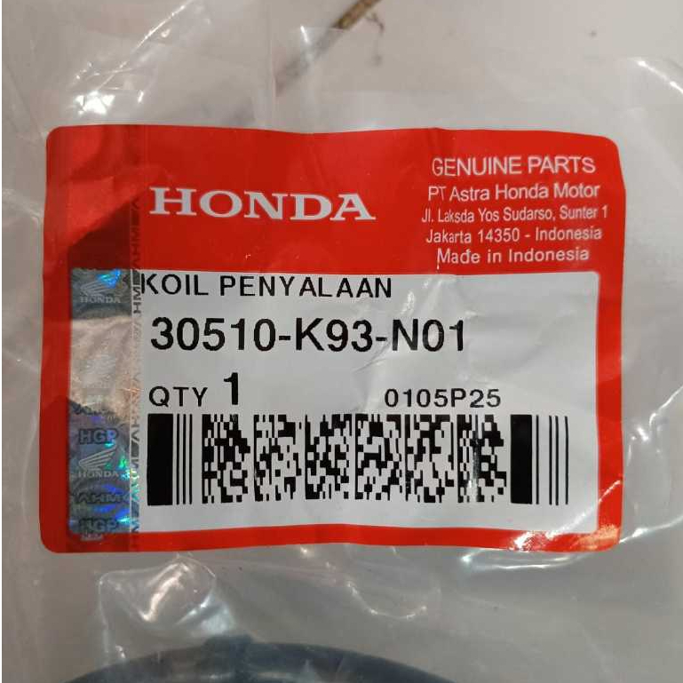 Coil Kumparan Honda Scoopy Esp K93 30510 K93 N01
