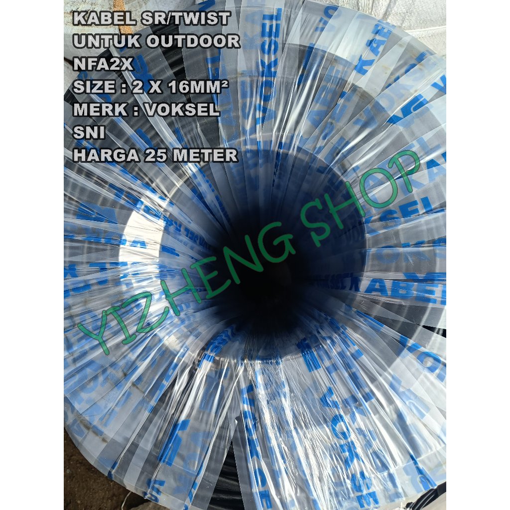 KABEL SR / TWIST / NFA 2X SNI 2 X 16MM² VOKSEL 25 METER VOKSEL