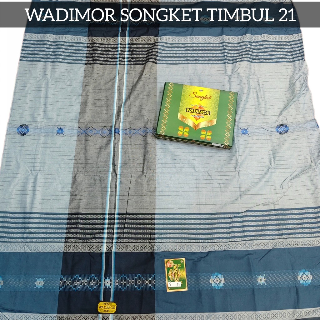 Sarung Tenun WADIMOR SONGKET TIMBUL dan KEMBANG BALIAN VISCOSE STARIA Motif BHS Halus Terbaru