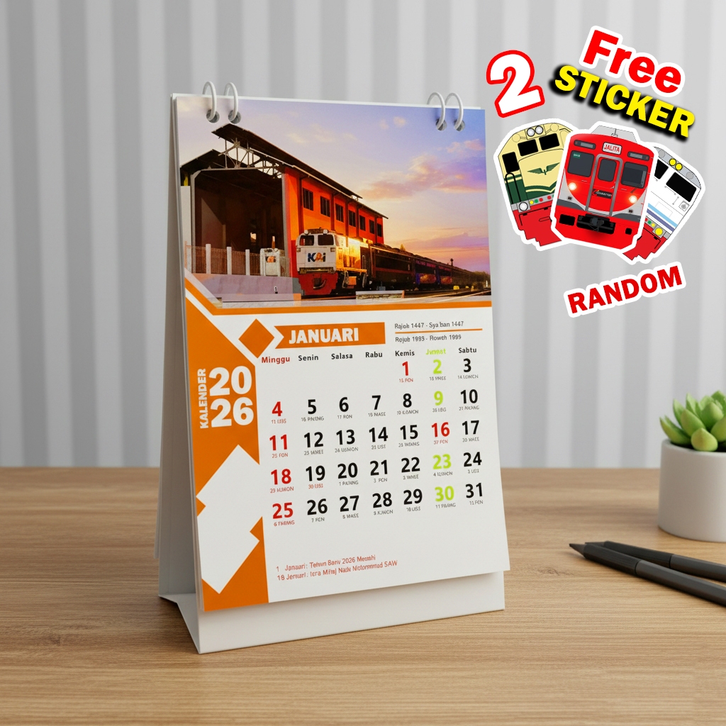 Kalender 2026 Kereta Api | Thole Lan Sri | Iman Zto