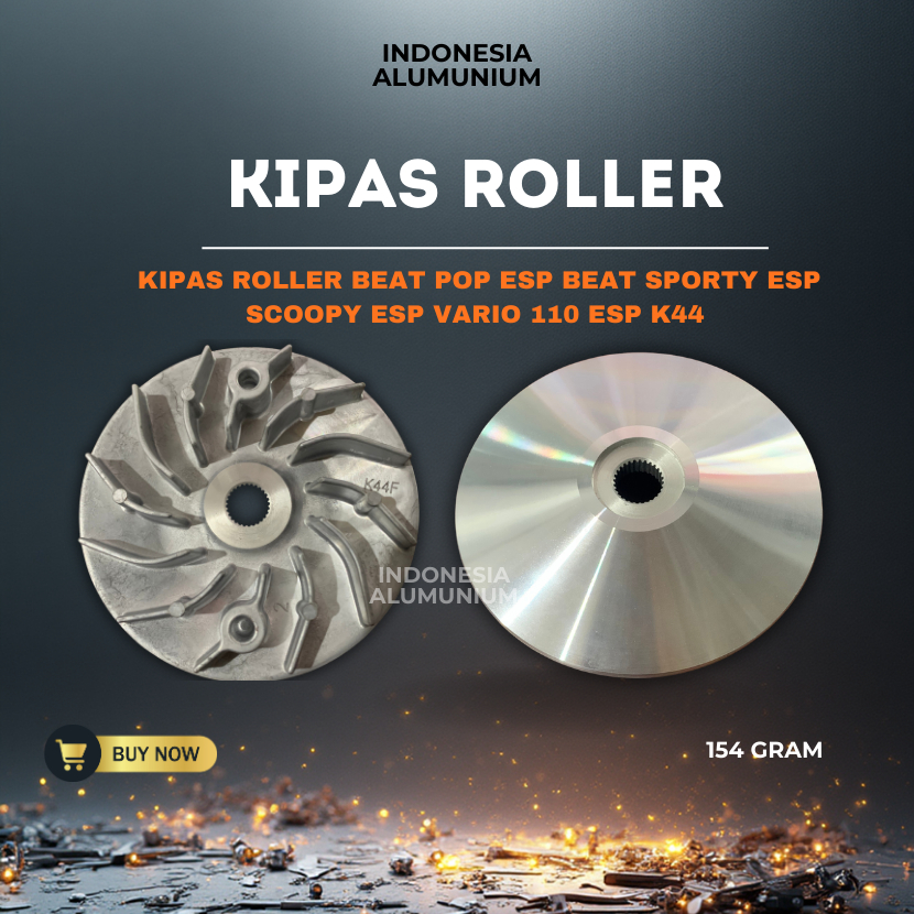 Kipas Rumah Roller K44F Kipas Lawan Pully Depan Beat Pop Esp/ Beat Sporty Esp/ Scoopy Esp/ Vario 110