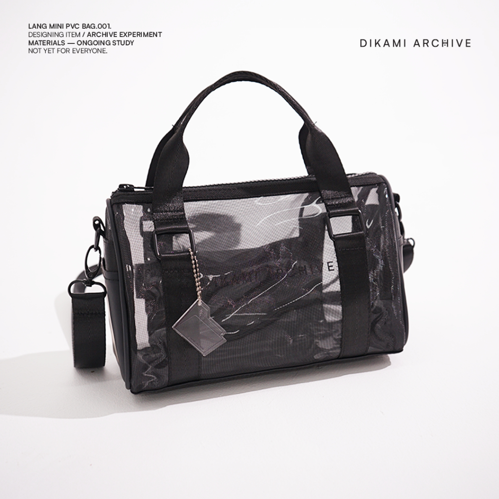 Dikami Archive - Lang Bag - Transparant Black - Mini PVC Bag