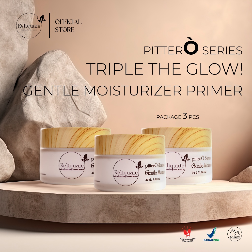 Reliquaie - PitterÒ Series Paket TRIPLE THE GLOW Gentle Moisturizer Primer 30 MG (3 Pcs)