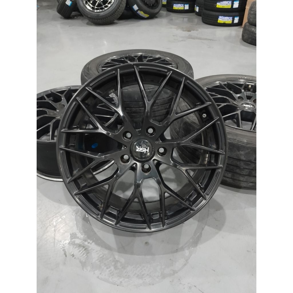 JUAL VELG HSR HSR RAVEL R17X7,5 5X114,3 ET BLACK