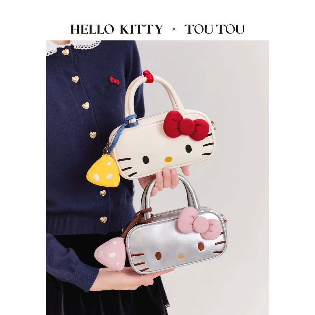 TOU TOU - handbag / slingbag square hello kitty cheese TAS506