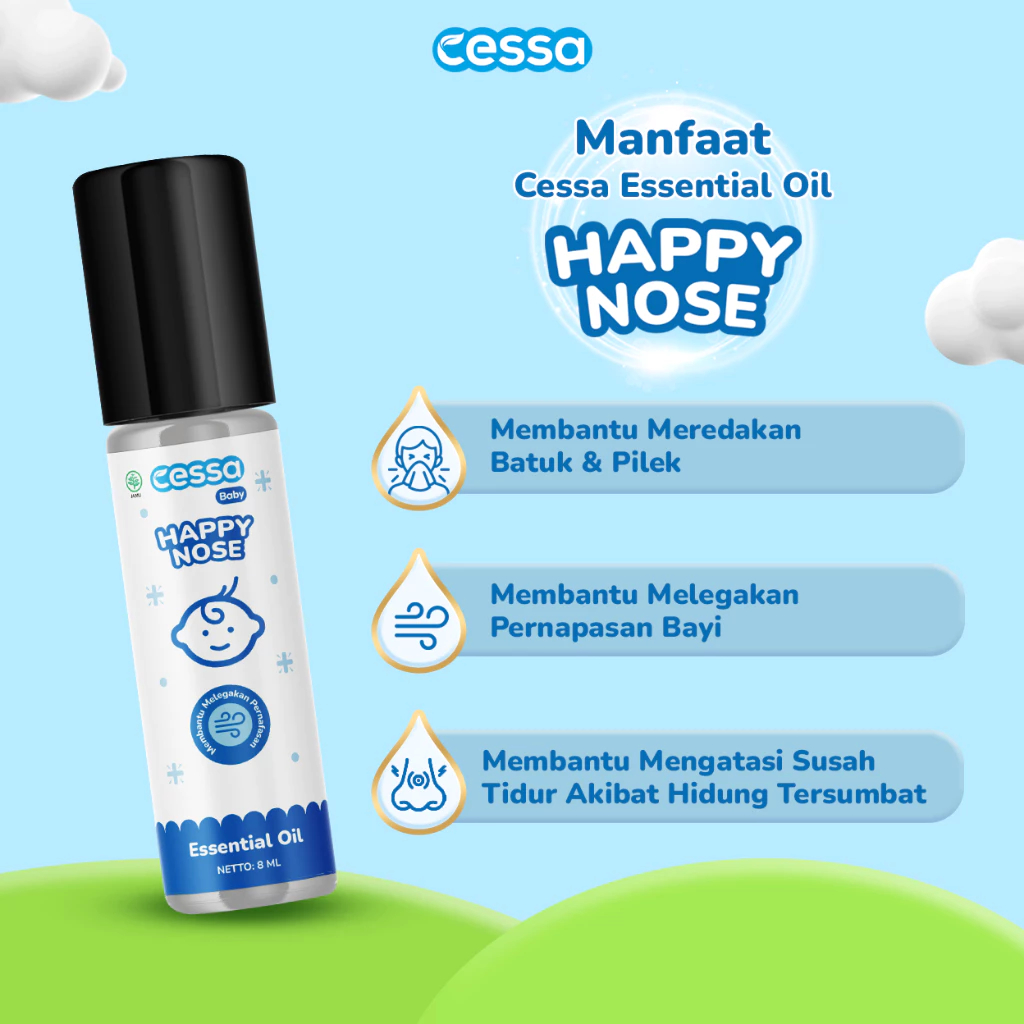 Homimart I CESSA baby natural essential oil / obat batuk bayi / obat flu bayi / obat demam bayi / co