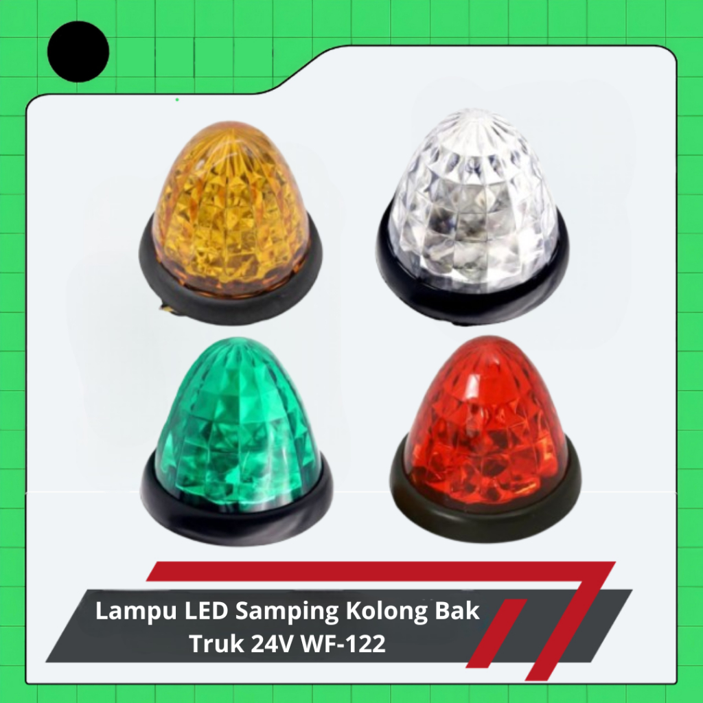 Lampu LED Samping Kolong Bak Truk 24V WF-122