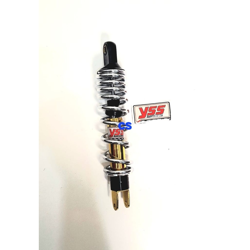 SHOCK BELAKANG COPY YSS CHROME/BIRU UKURAN 330 MM BUAT MOTOR VARIO 125CC/ VARIO 150CC/ VARIO 160CC/ 