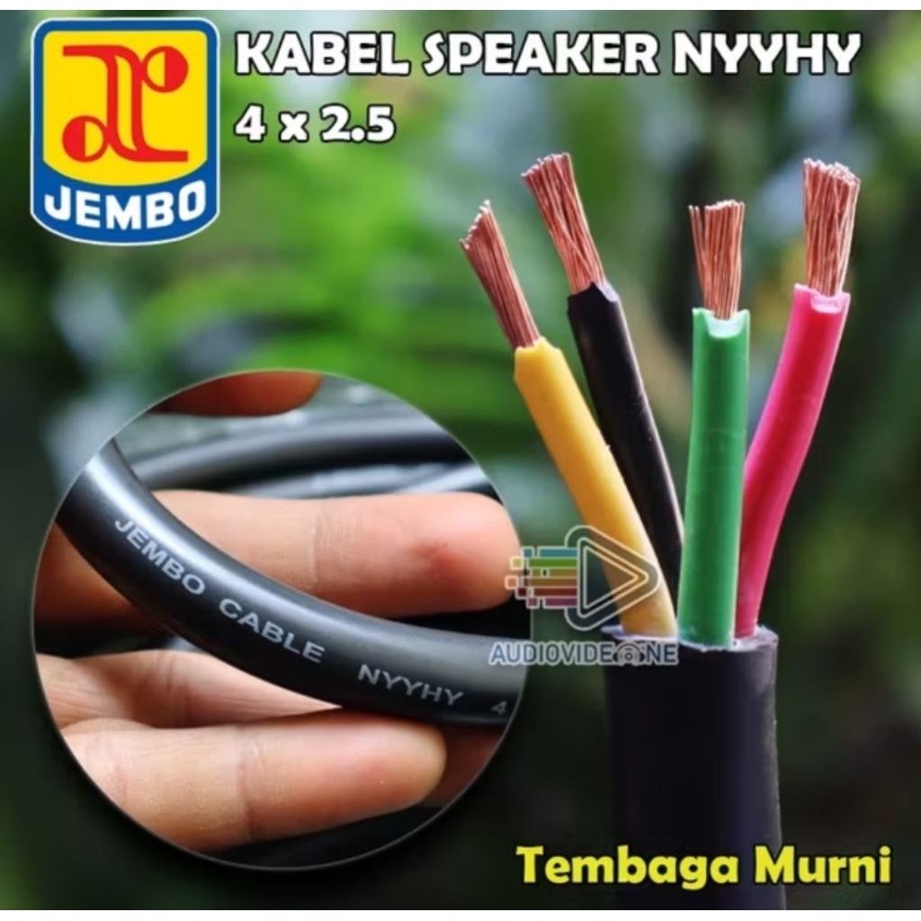 jembo cable nyyhy 4x2,5 serabut tembaga murni 100 meter
