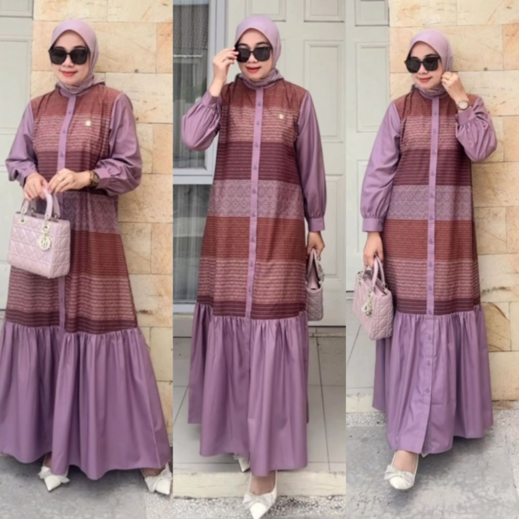 Dress Dimara /  Gamis Dimara / DRES DIMARA  Original / Dress Dimara katun triset || gamis katun tris