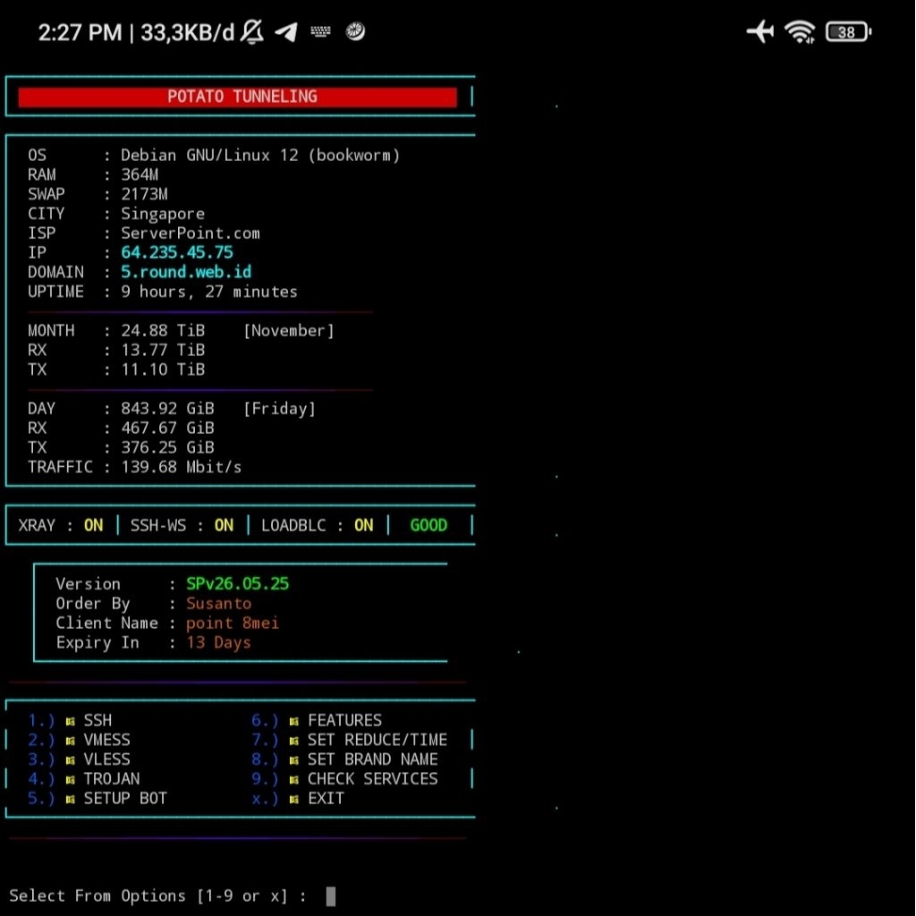 Script vps tunneling