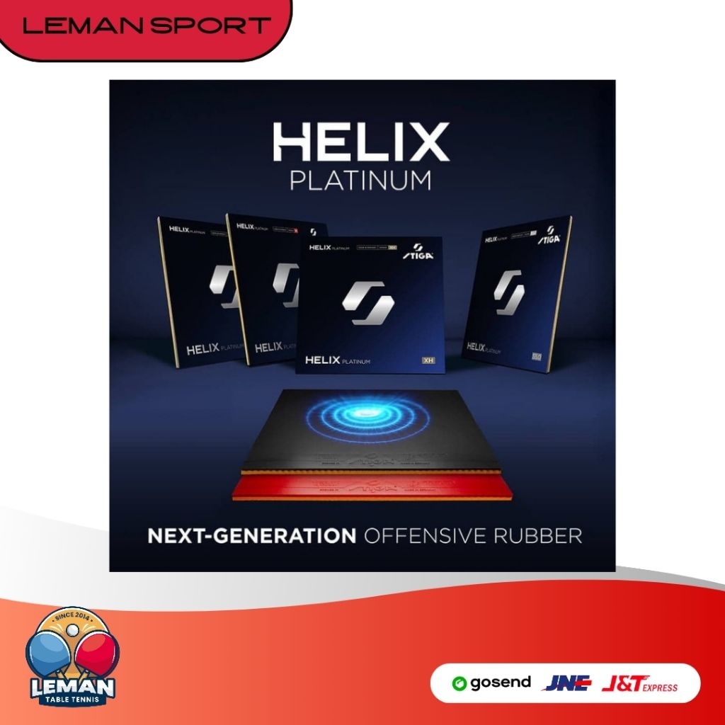 Karet Stiga Helix Platinum XH / H / M / Karet Bet Pingpong Tenis Meja