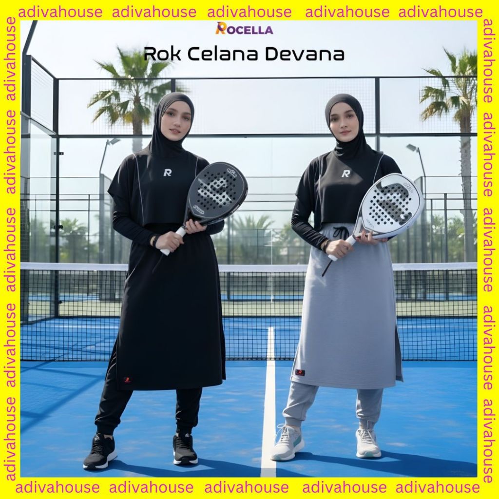 Rok Celana Devana dan Hijab Gloria Hijab Xena Rocella Rok Celana Olahraga Wanita Muslimah Rok Olahra