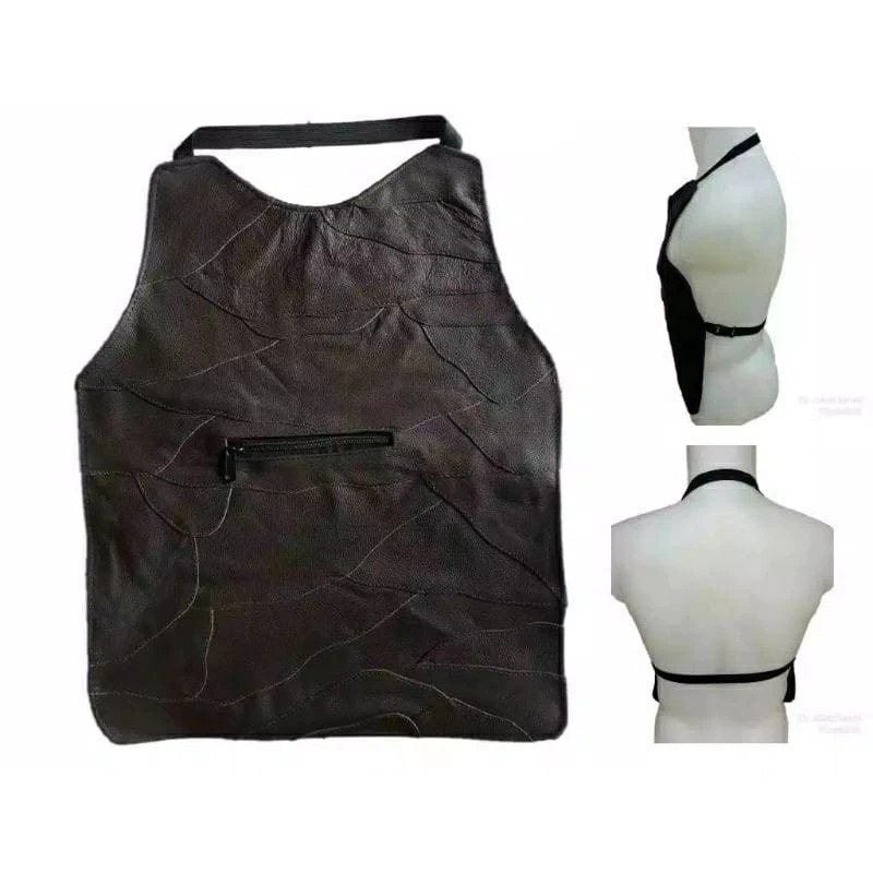 20M PELINDUNG DADA KULIT Asli Rompi Kulit Motor Vest Penahan Anti Angin Pelindung Dada Windbreaker P