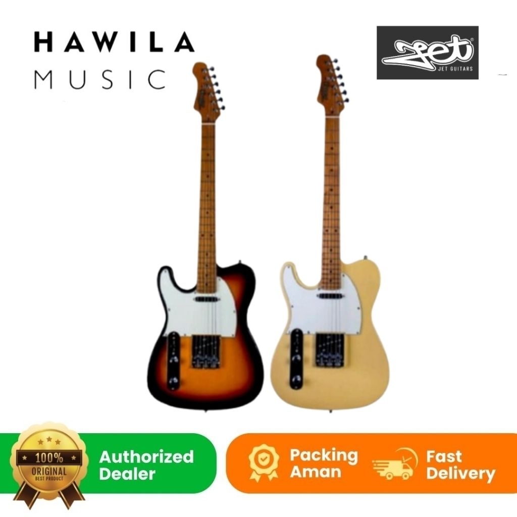 Gitar Elektrik Kidal Jet JT 300 SB - BTS LH Lefthanded Electric Guitar Sunbrust