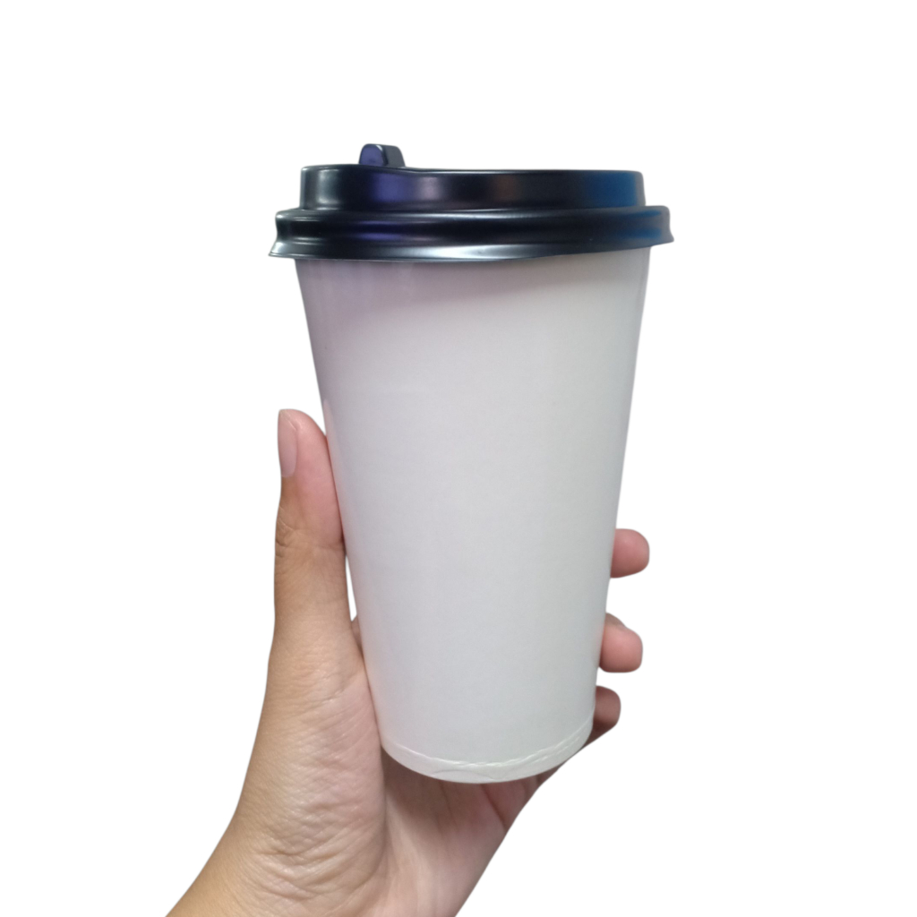 Gelas Kertas 12 Oz dengan Tutup – Paper Cup Panas & Dingin Food Grade untuk Kopi dan Minuman
