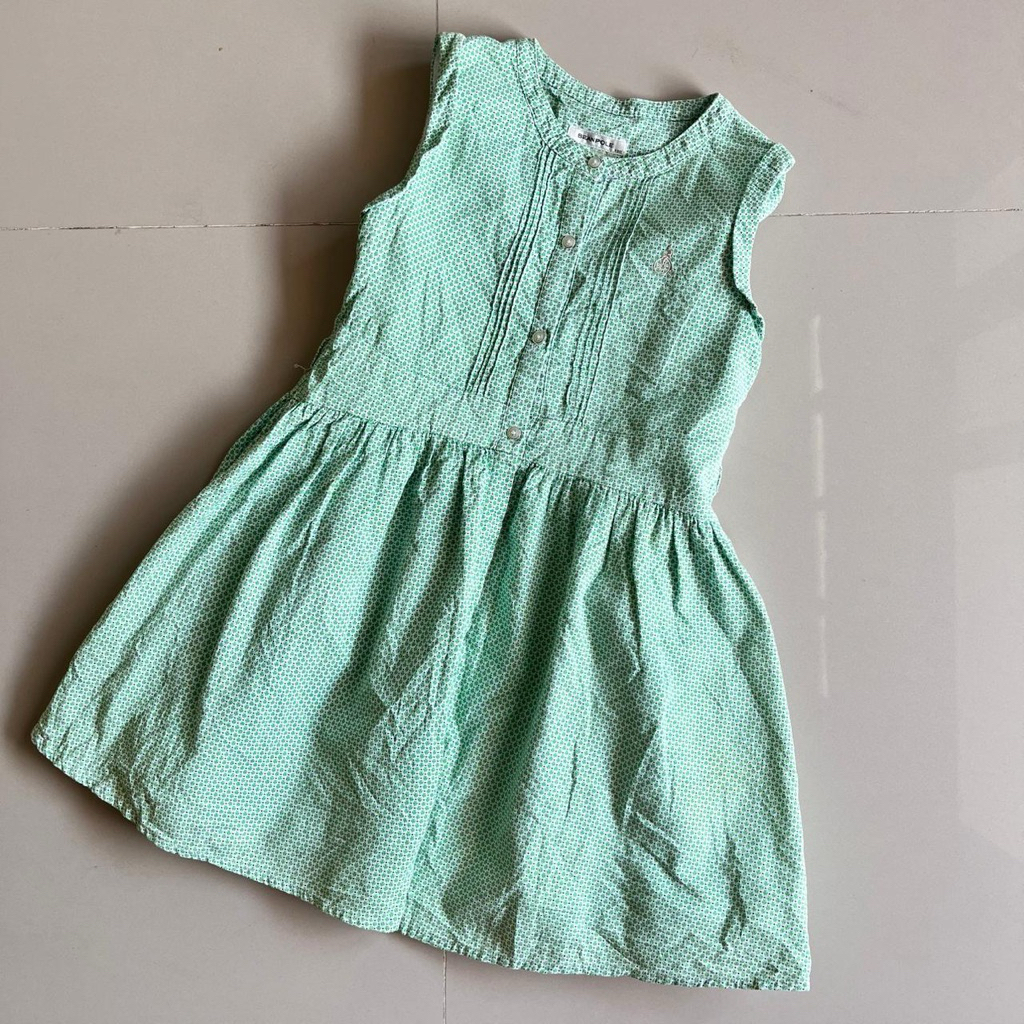 Dress anak hijau tosca