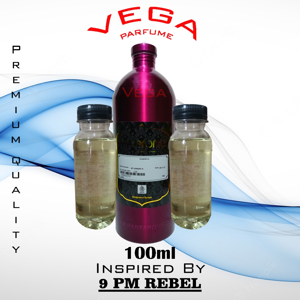 AFNAN 9PM REBEL PARFAROME PREMIUM 100ML REPACK MURNI BIBIT