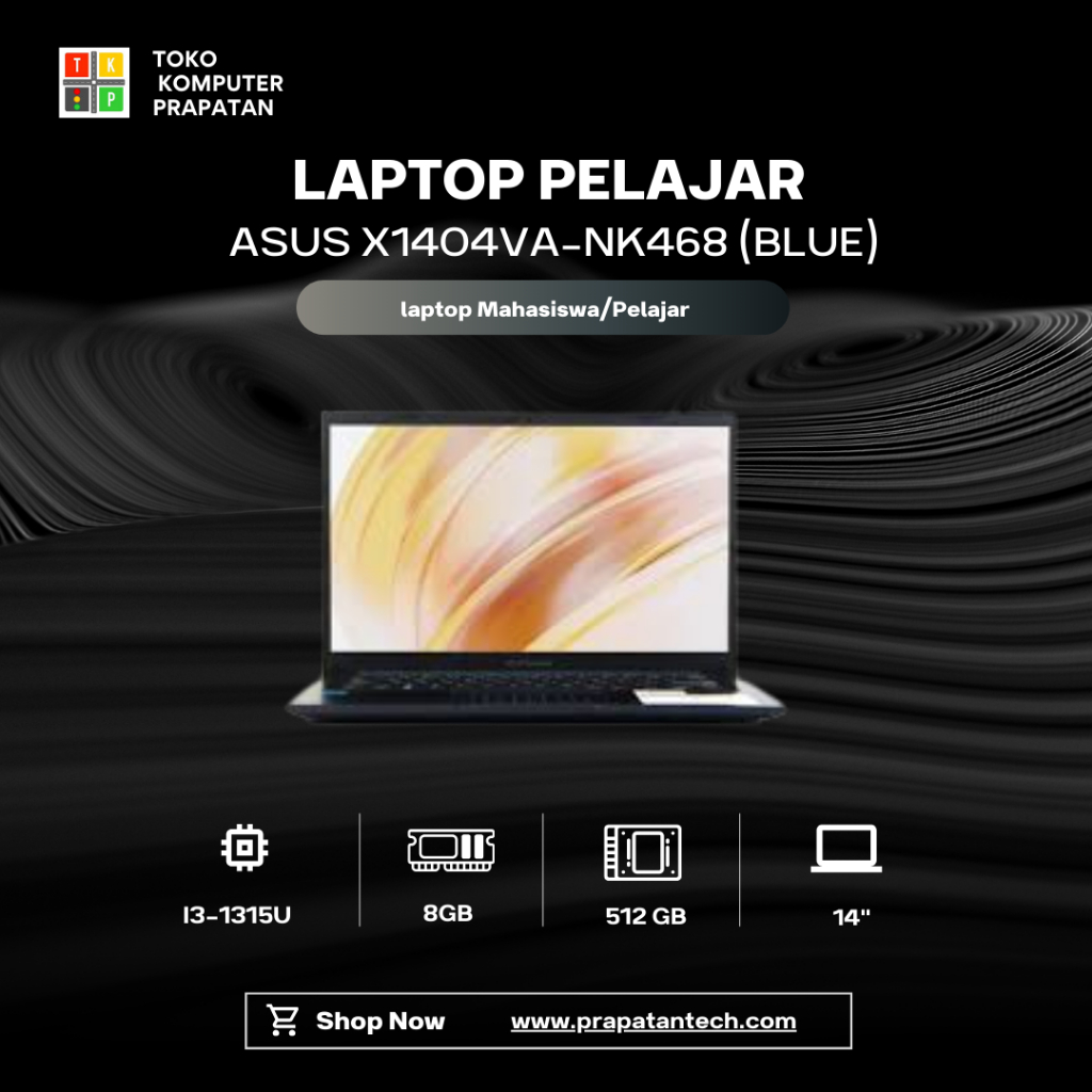 Asus VivoBook X1404VA Core i3 8GB 512GB SSD