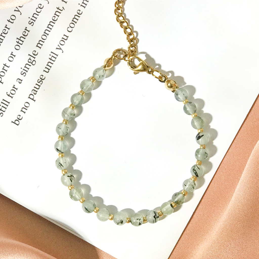 GREEN GARNET - Spacer Bracelet