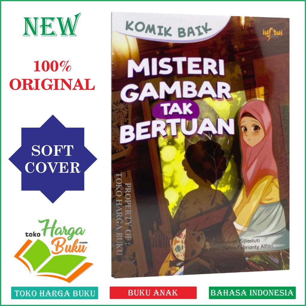 Foto Komik Baik Misteri Gambar Tak Bertuan ORIGINAL Buku Cerita Anak Insani Kids GIP - Gema Insani Press