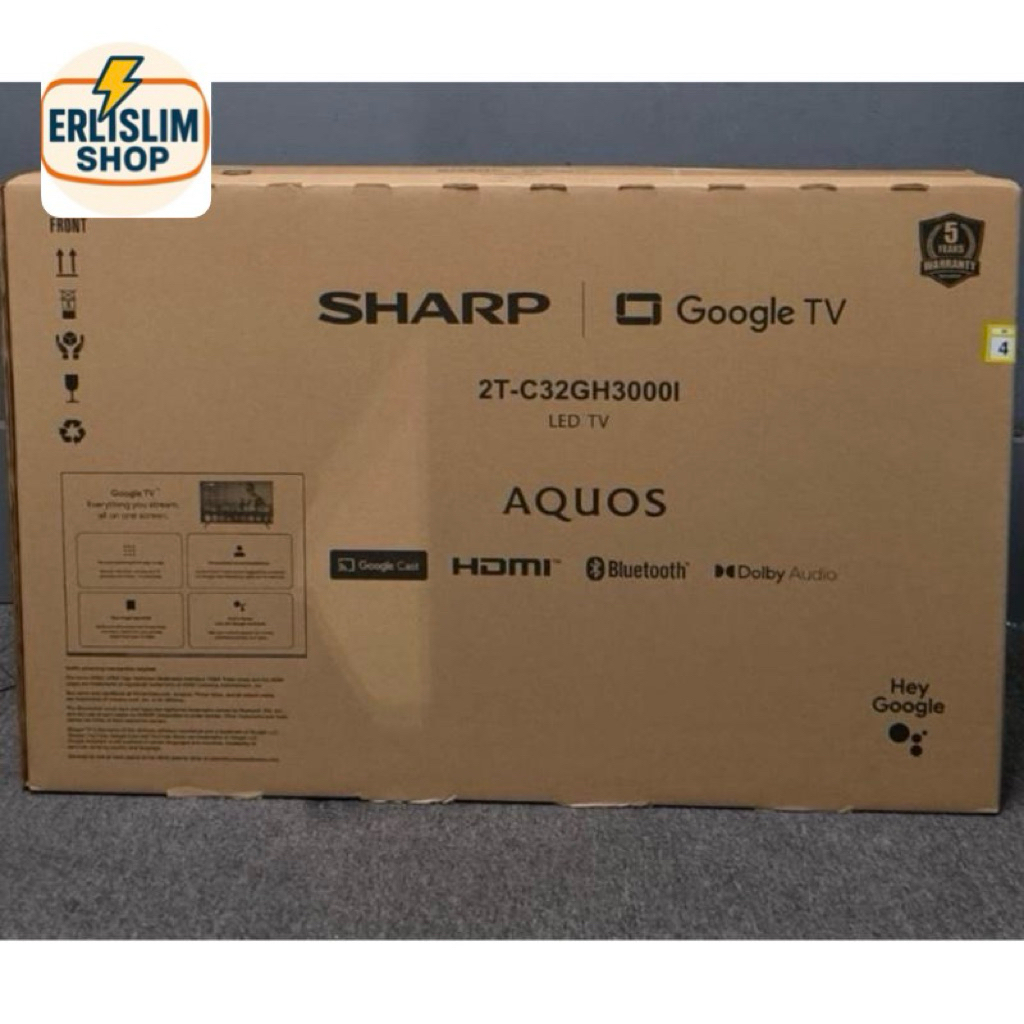 TV LED SHARP ANDROID 32GH3000 - TV ANDROID SHARP 32 INCH DIGITAL - SHARP TV ANDROID YOUTUBE 32 INCH 