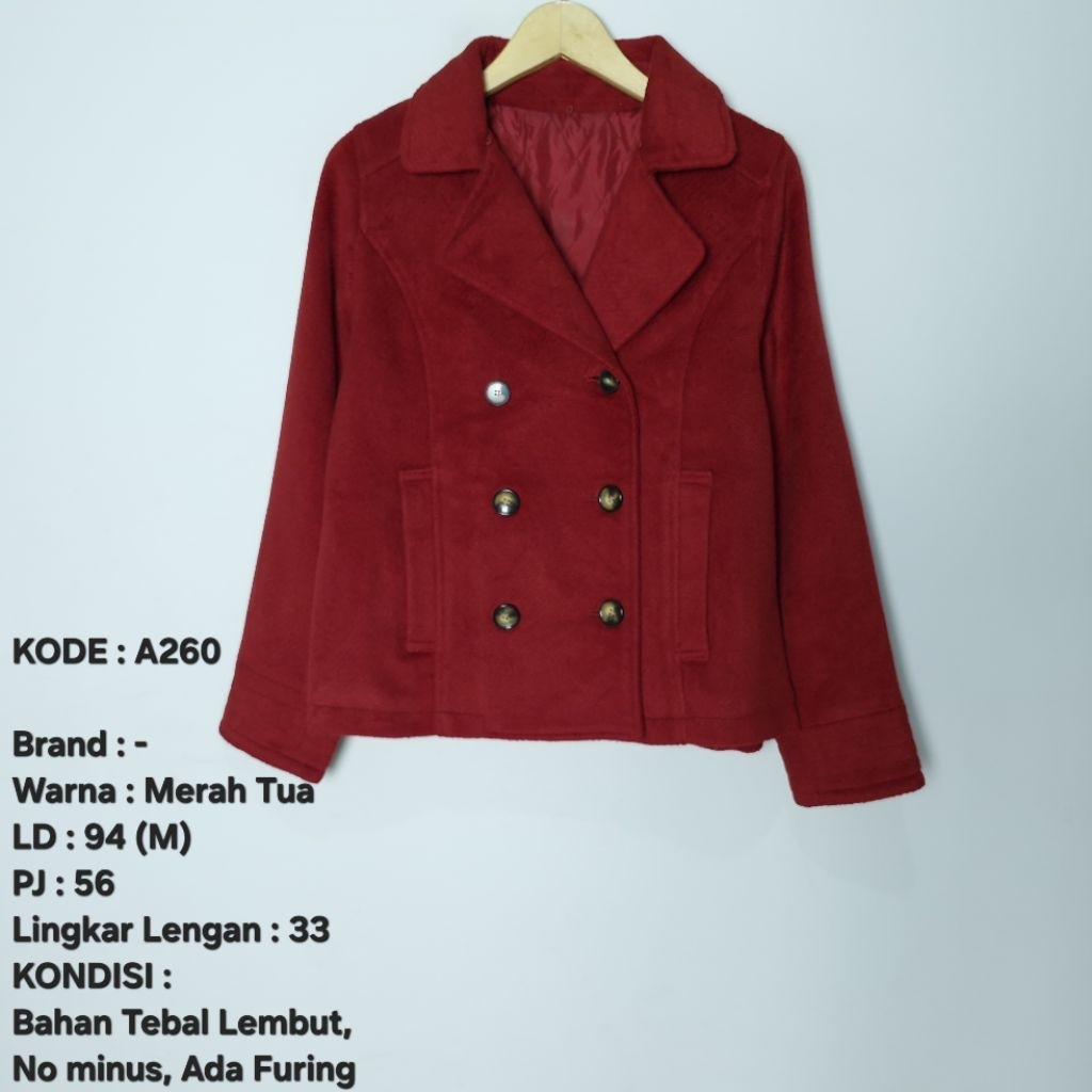 Coat Long Coat Winter Musim Dingin Winter Preloved 046