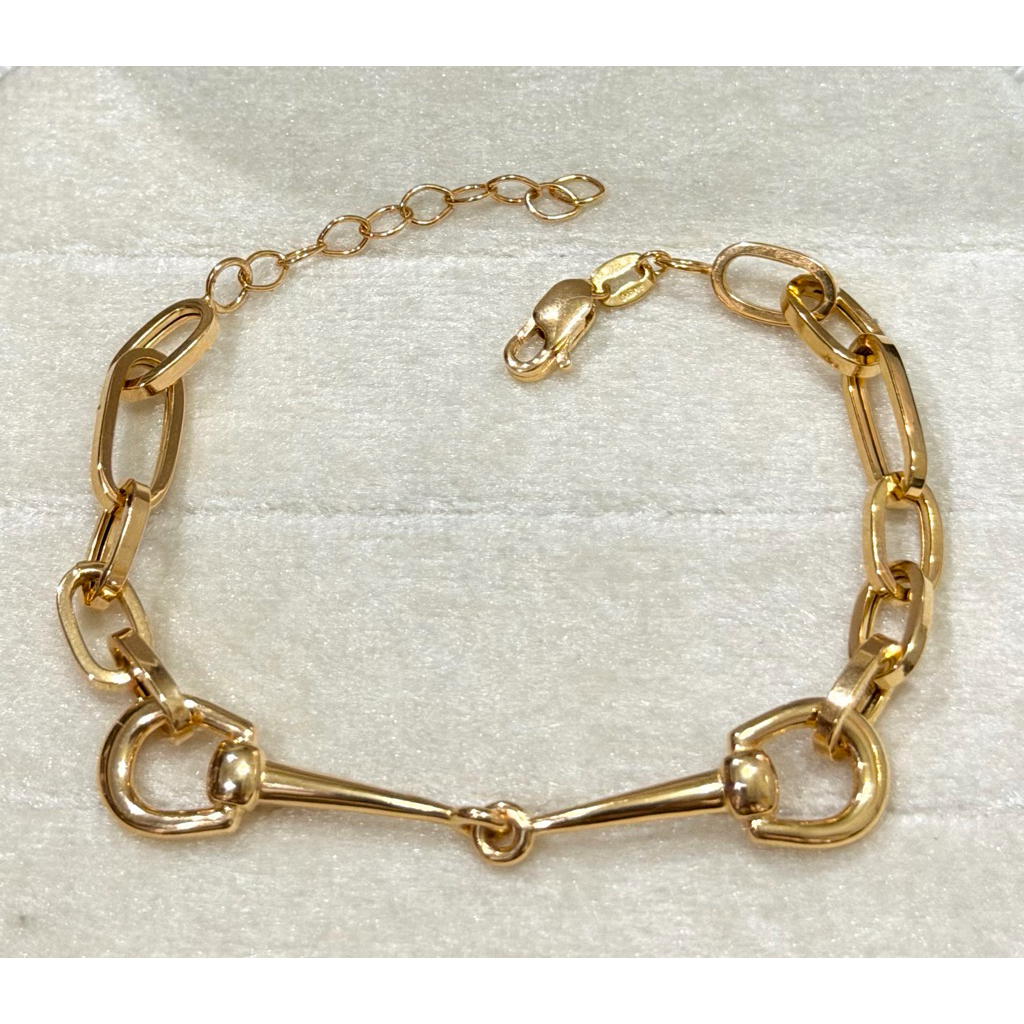 Gelang Rantai Emas Holo Kombinasi 16k