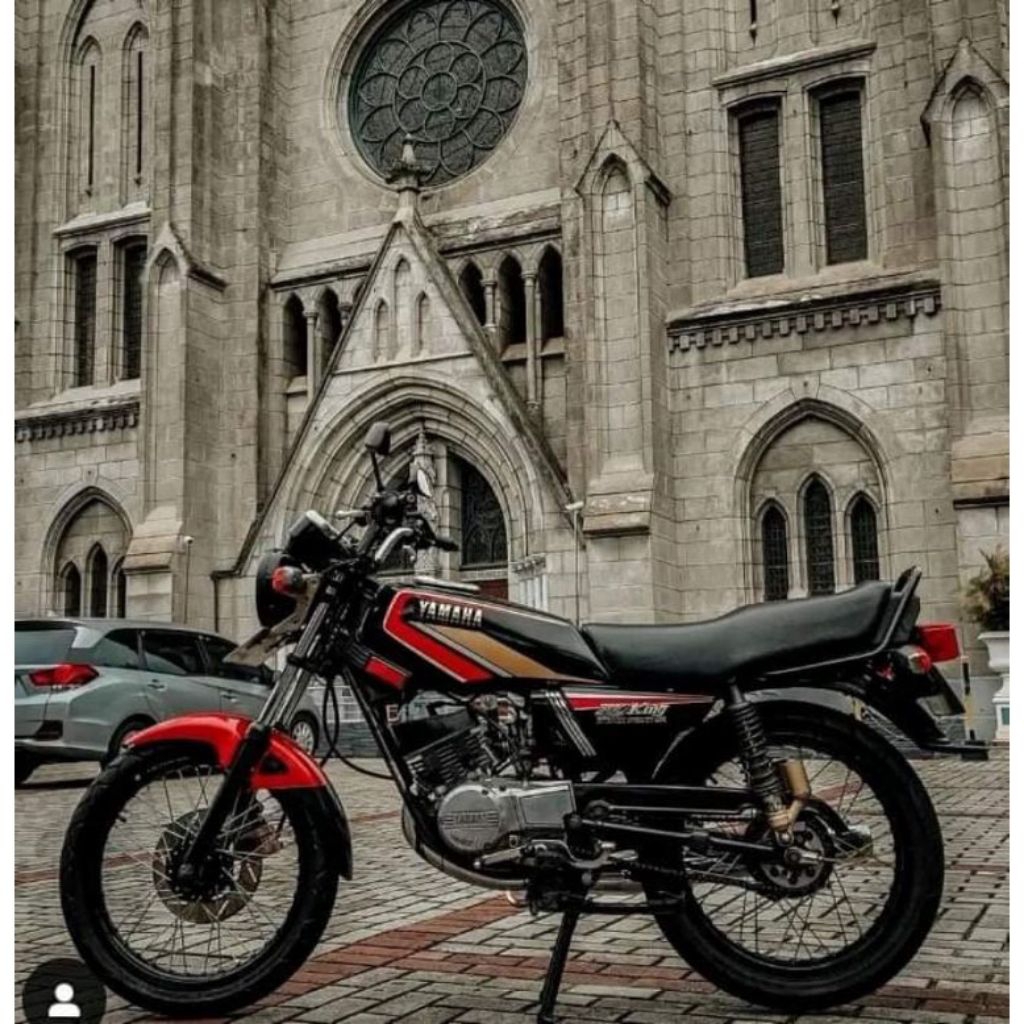 Striping Rx king Cobra 1992 1993 Hitam Merah Striping Lis Sticker Standar Original Yamaha Rx king 19