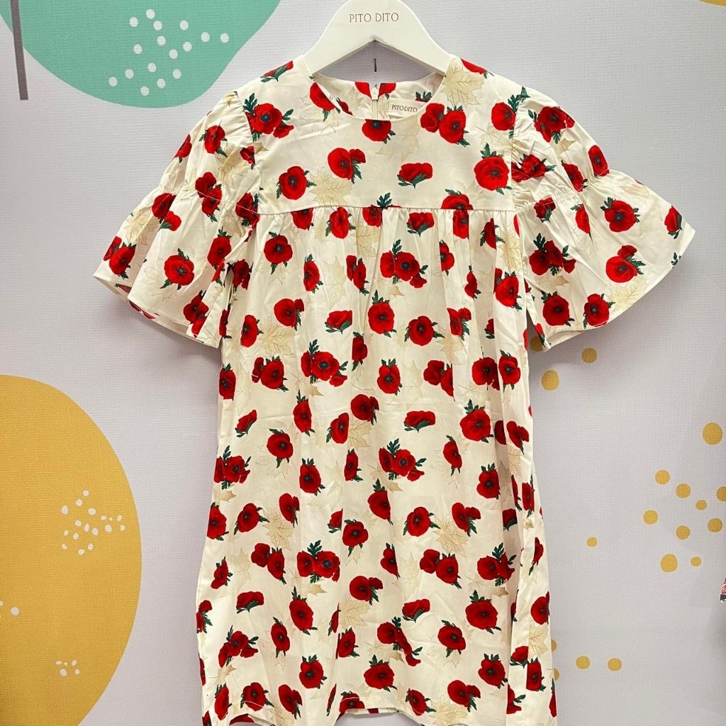 Pito Dito Baju Dress Motif Anak Perempuan Original New