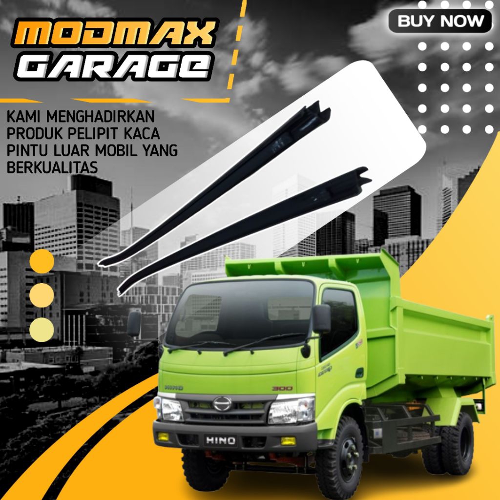 Karet Pelipit Kaca Pintu Dalam HINO DUTRO