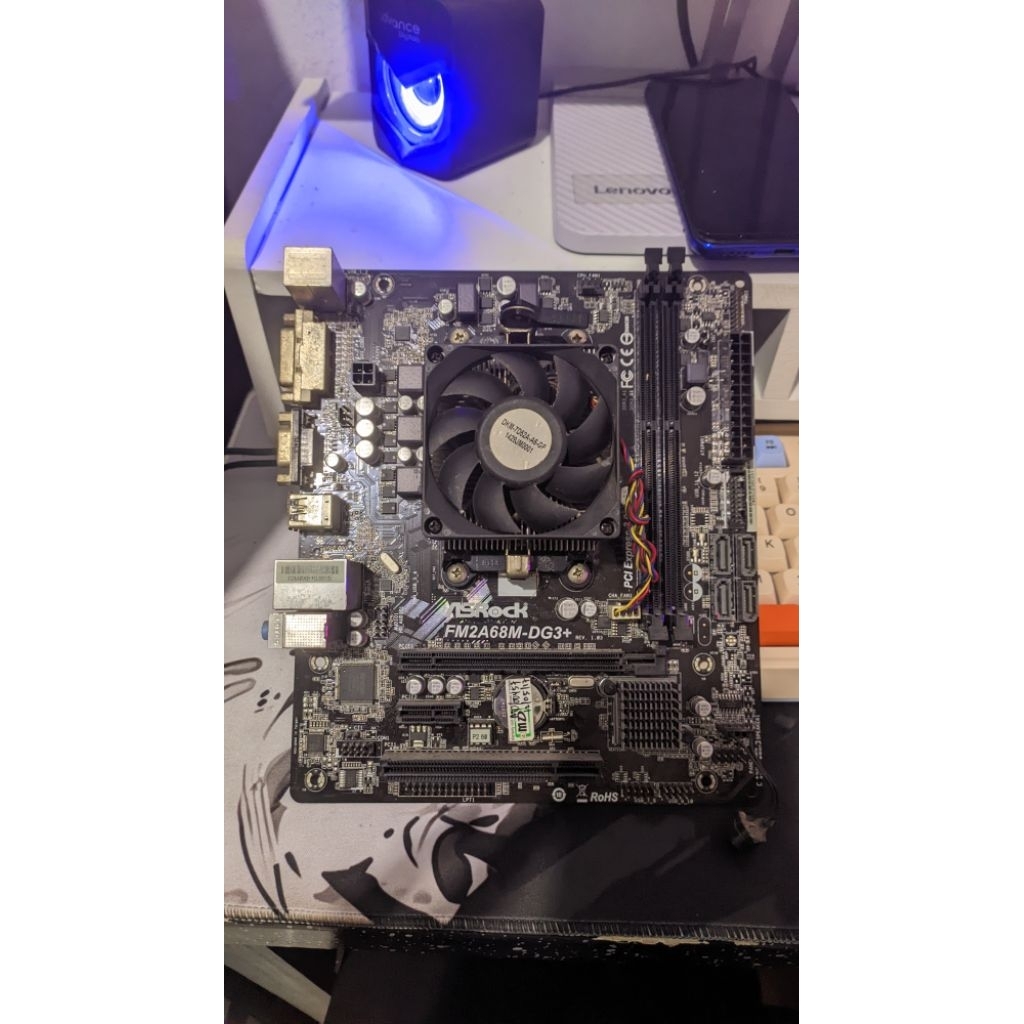 Mobo ASRock Fm2a68m-dg3 dan Prosesor AMD A8 7600