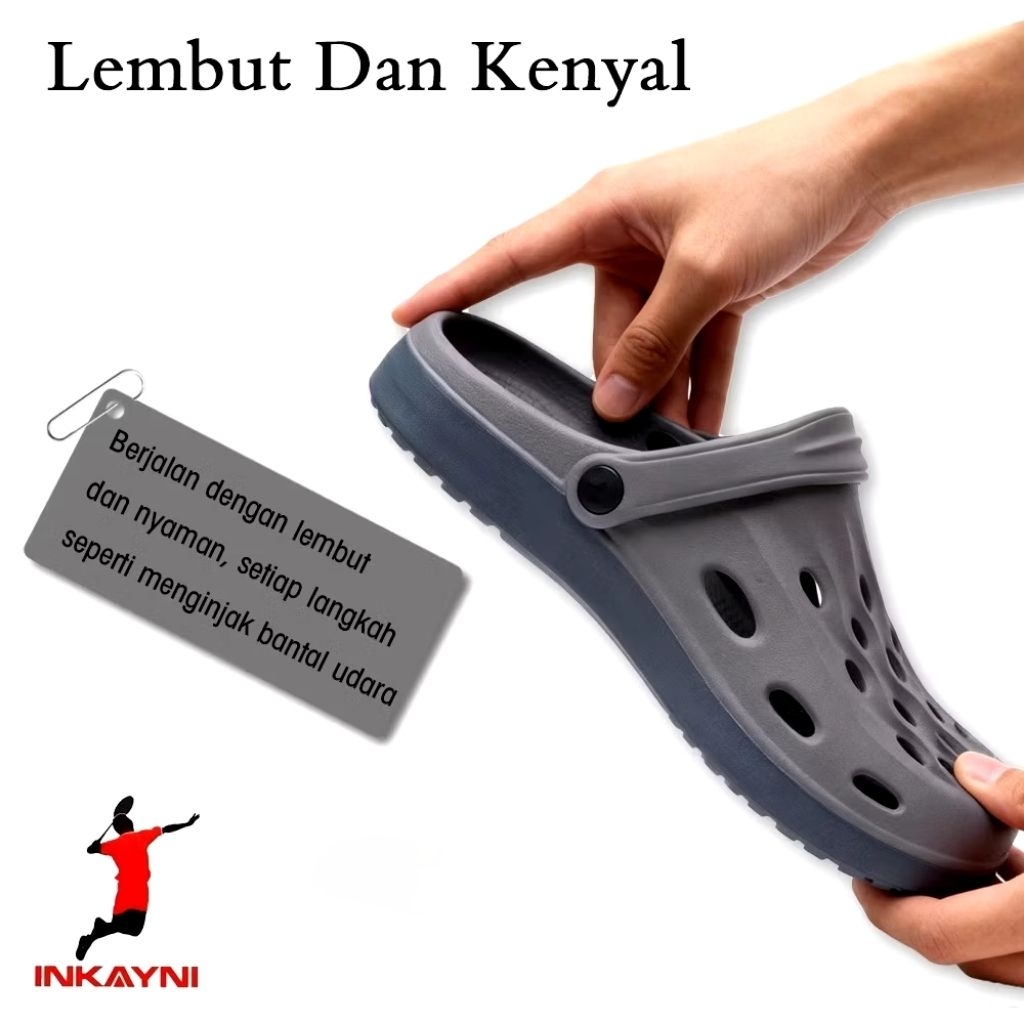 Sandal Baim Pria S39-44 Feima Karet MURAH Sepatu Kodok