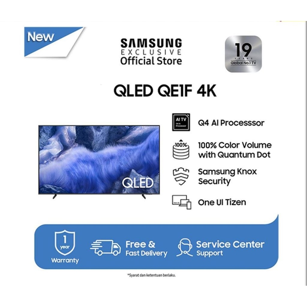 SAMSUNG QLED TV 50 INCH SAMSUNG QA50QEFI Smart TV 50" Samsung QA50QEFIAK Samsung QA-50QEF1