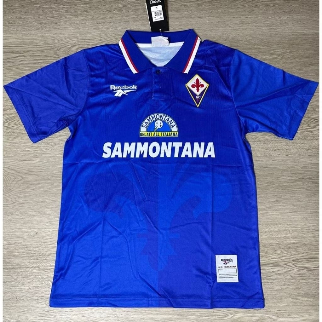 JERSEY BOLA RETRO FIORENTINA HOME SAMONTANA