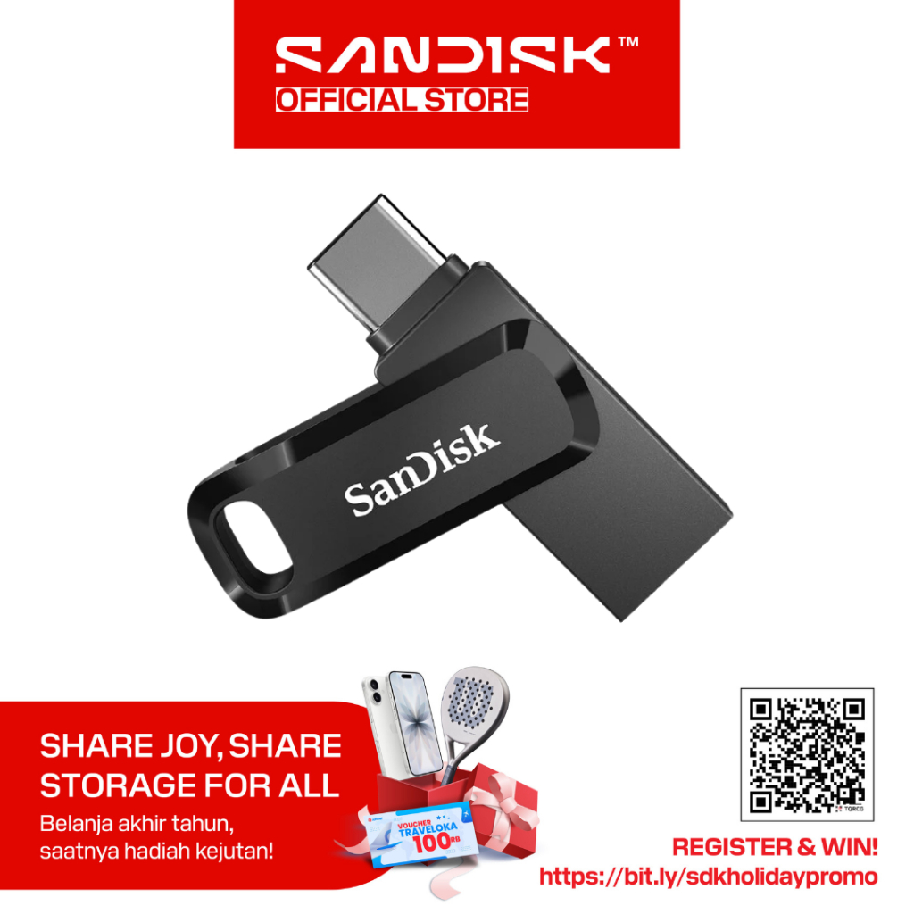 SANDISK Ultra Dual Drive GO OTG Type-C 256GB USB 3.2 - Black
