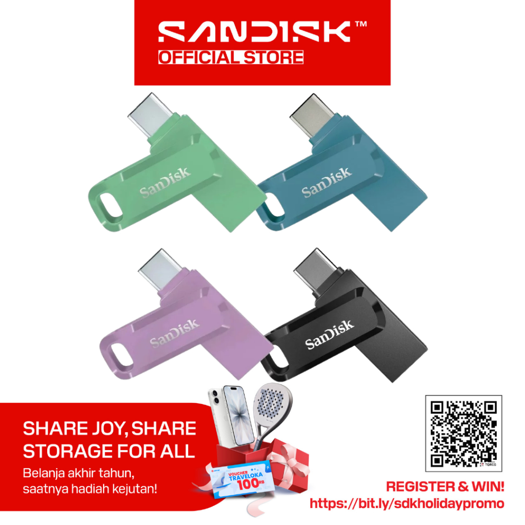 SANDISK Ultra Dual Drive GO OTG Type-C 32GB / 64GB / 128GB / 256GB / 512GB USB 3.2