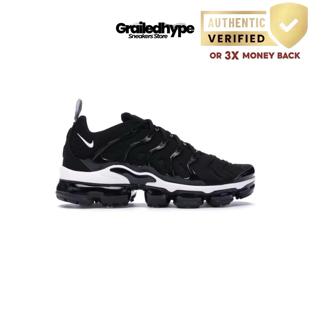 Nike Air Vapormax Plus White Overbranding Black (100% Authentic)