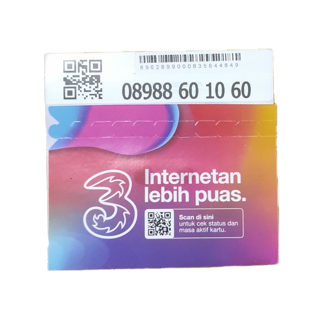 08988-60-10-60 - Perdana Indosat TRI Three 3 Nomor Cantik Rap Puluhani 11 Digit