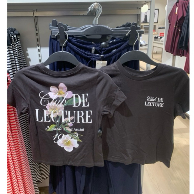 h&m kaos women croptop font newyork ucla  korea new kaos oversize nevada |jastip_titipoutfit