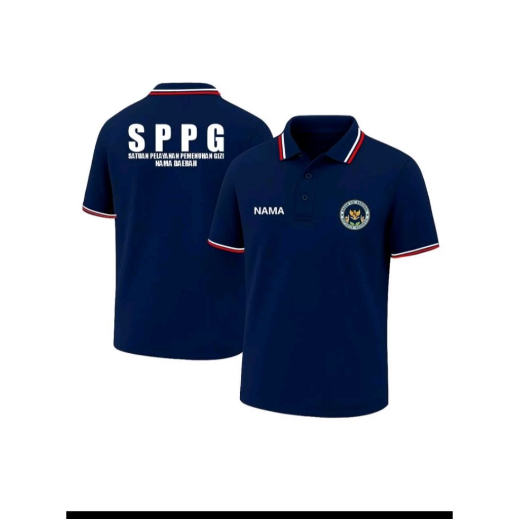 Kaos Polo SPPG seragam pelayanan pemenuhan Gizi MBG