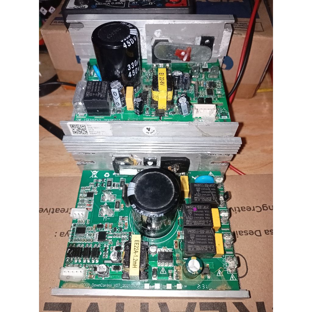 contoh perbaikan PCB treadmill OB FIT dan KINETIC error E5