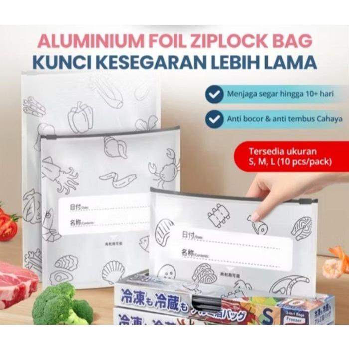 Tas aluminium untuk penyimpanan makanan beku
