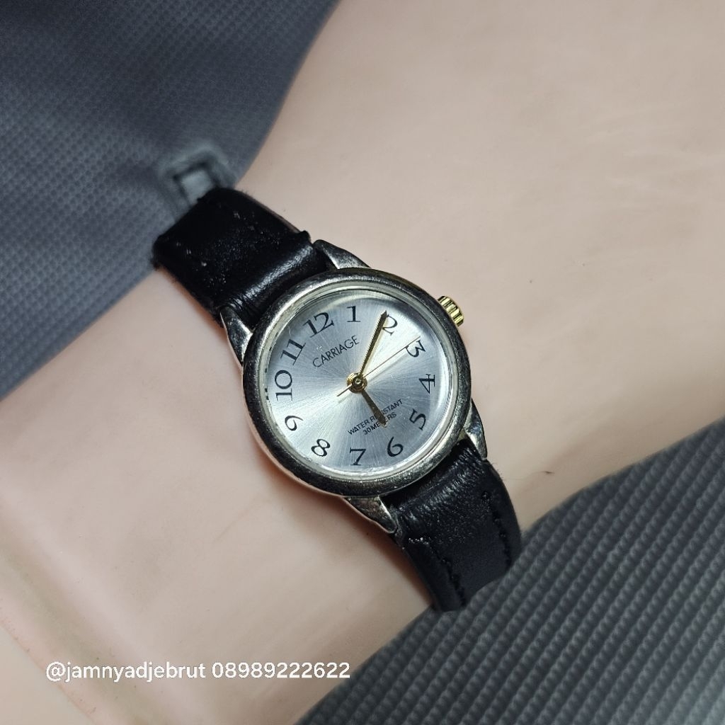 Jam Carriage by Timex 53 Silver Ladies Bekas