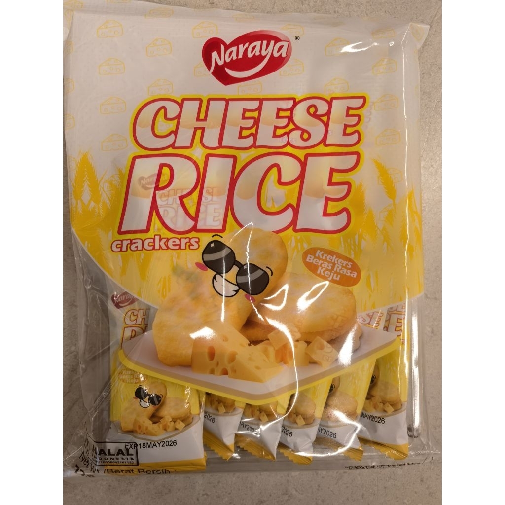 NARAYA CHEESE RICE CRACKERS. RICE CRACKERS CHEESE. KEJU RICE CRACKERS
