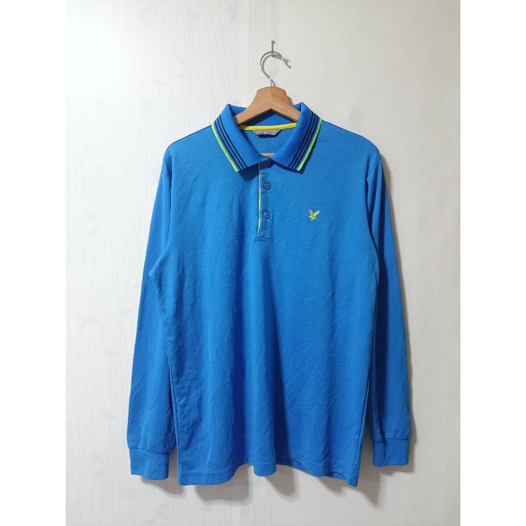 POLO SHIRT BY LYLE&SCOTT BLUE SECOND ORIGINAL