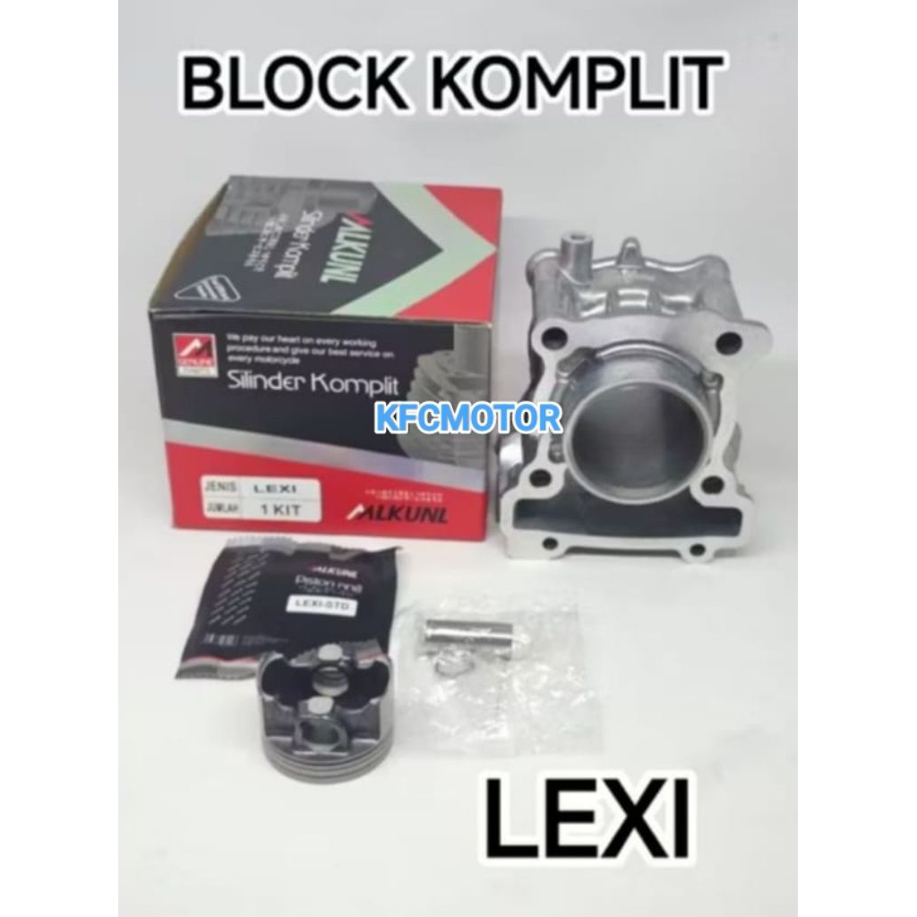 BLOCK BLOK CYLINDER LEXI BLOCK BLOK SILINDER SEHER KOMPLIT ASSY SET (MLKUNL)