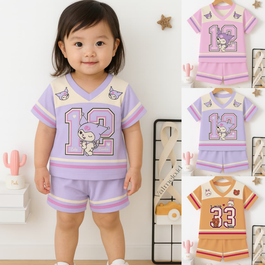 VALMELO SETELAN ANAK PEREMPUAN/BAJU ANAK PEREMPUAN V03/BAJU BAYI PEREMPUAN