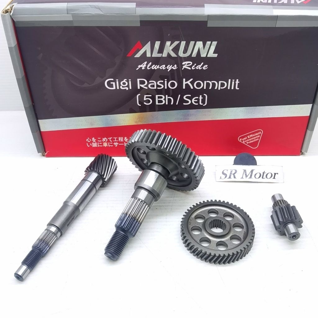 gigi rasio assy set counter shaft gear final 45T as pully pulley puli gear box gearbox shaft drive b